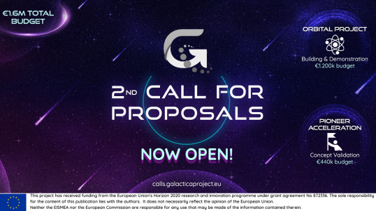 2nd call for proposals is now Open