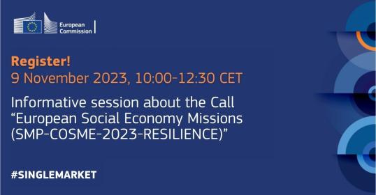 Invitation for the info session on SMP-COSME-2023-RESILIENCE