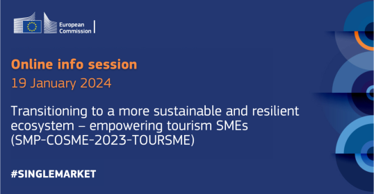 Invitation to register for the Info Day on the call SMP-COSME-2023-TOURISME