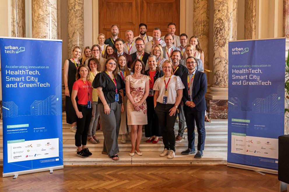 Group photo at Urban Tech project final event